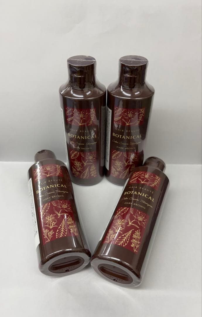 ヘアボーテ　200ml 4点まとめ　カラーシャンプー　ダークブラウン