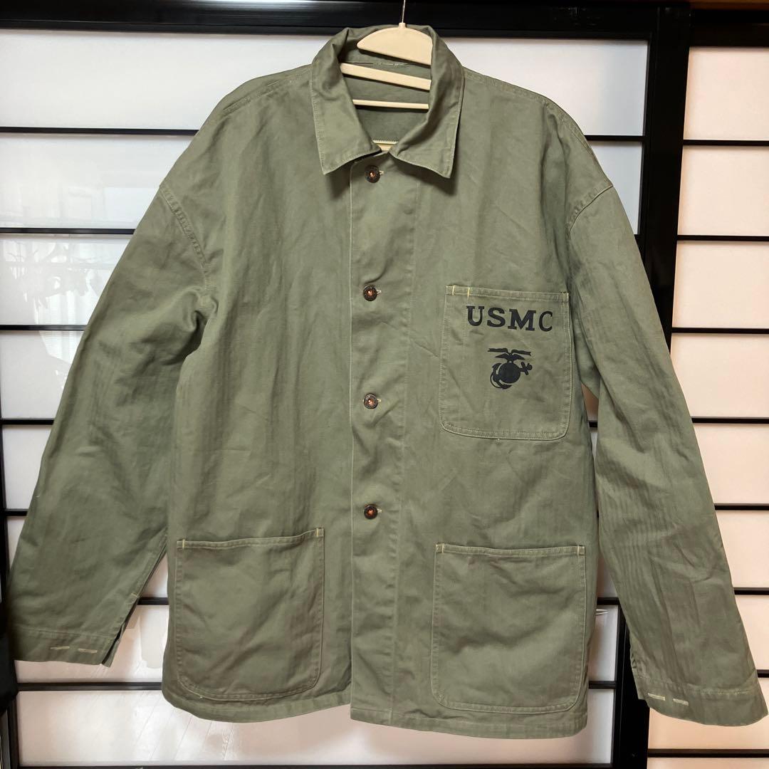 本日のみ値下げ❗️USMC ヘリンボーン P41 カバーオール 40s50s60s