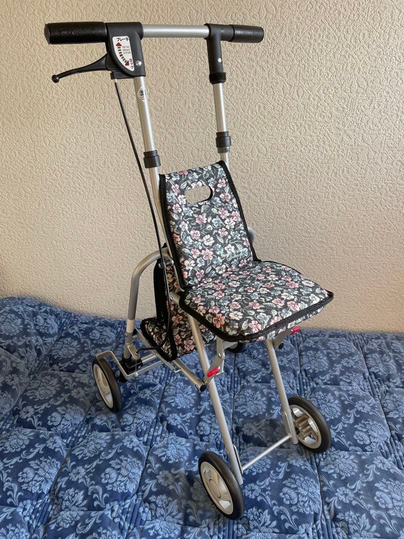 サニーウォーカーＡＳ-III 小花ＢＫ 島製作所 シルバーカー