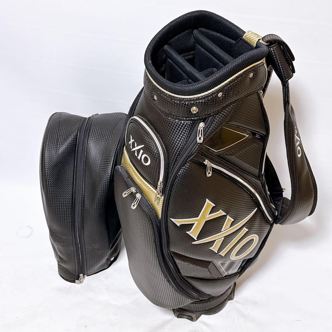 XXIO ゼクシオ ゴルフバッグ キャディバッグ ブラック GGC-X046