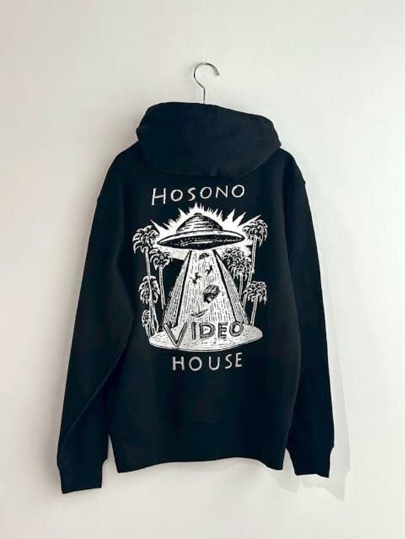 HOSONO VIDEO HOUSE フーディ ブラック　Sサイズ
