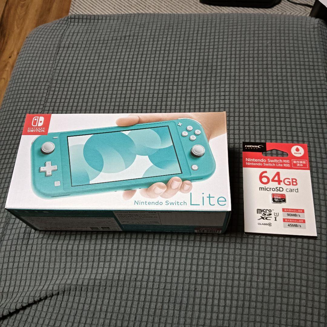 Nintendo Switch Lite ターコイズ +64GB microSD