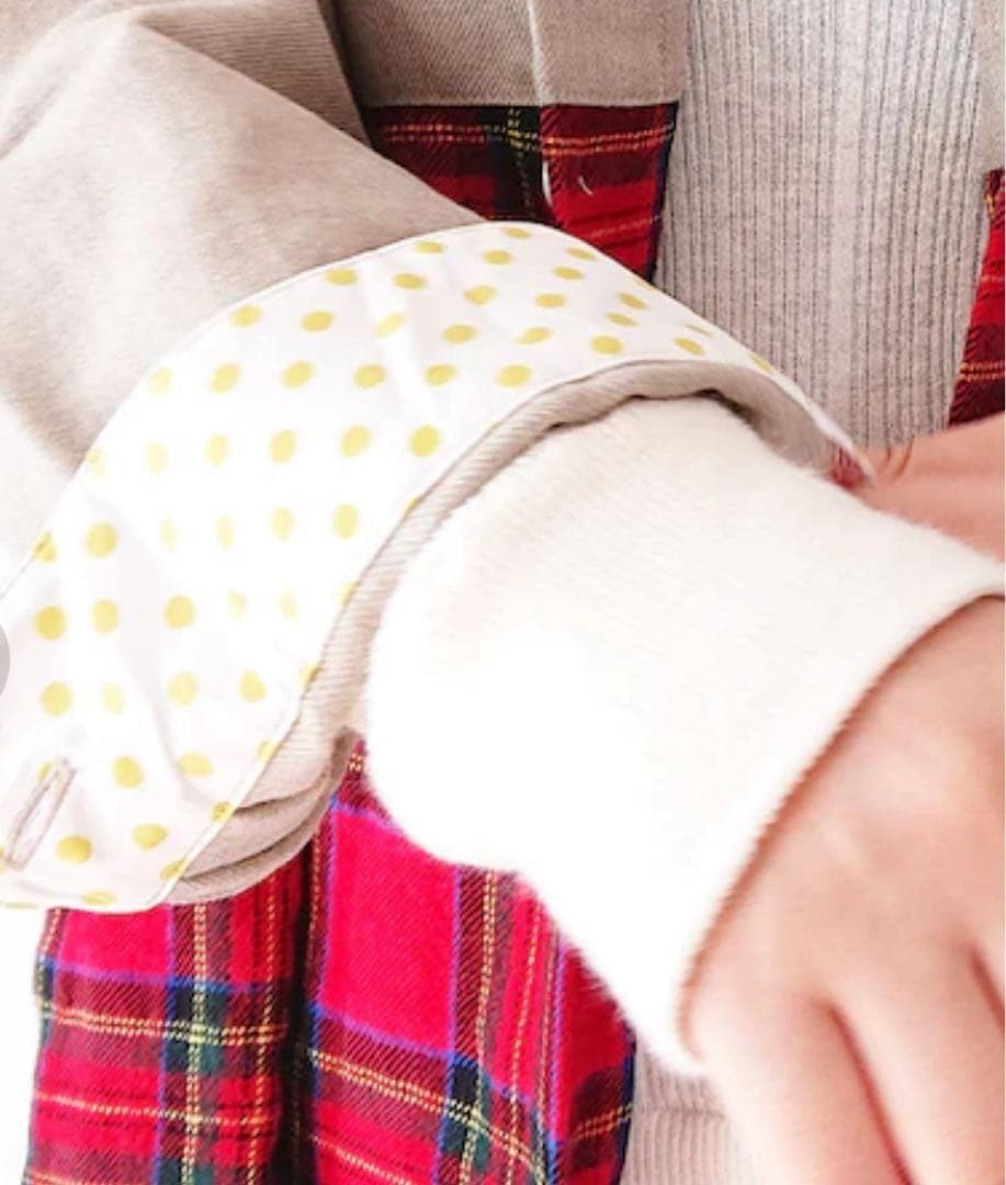 快晴堂　カイセイドウ　タータンチェック切替ワンピース　日本製