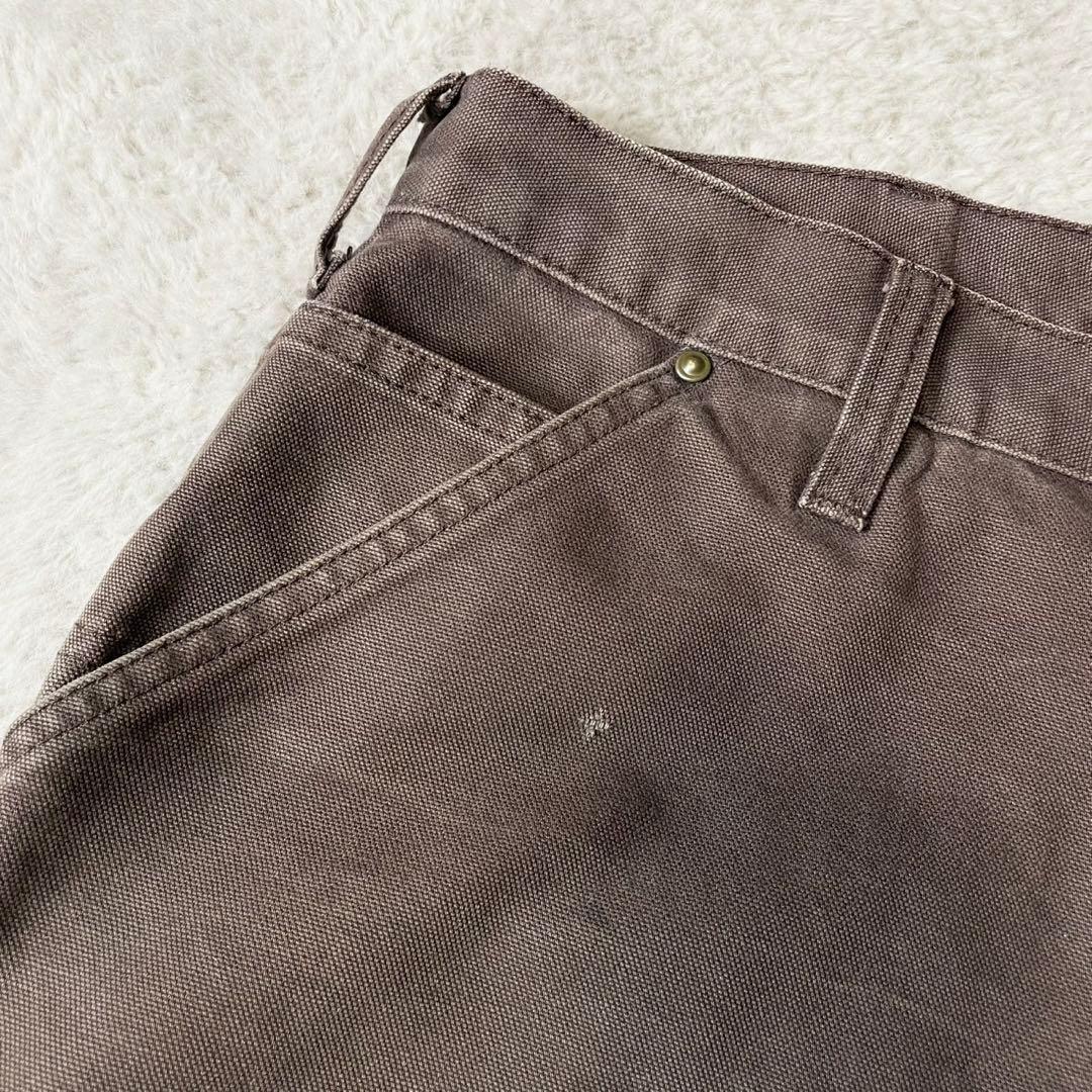 神フェード★カーハート ダブルニーダックパンツ 茶 38×34 デカ履きに抜群