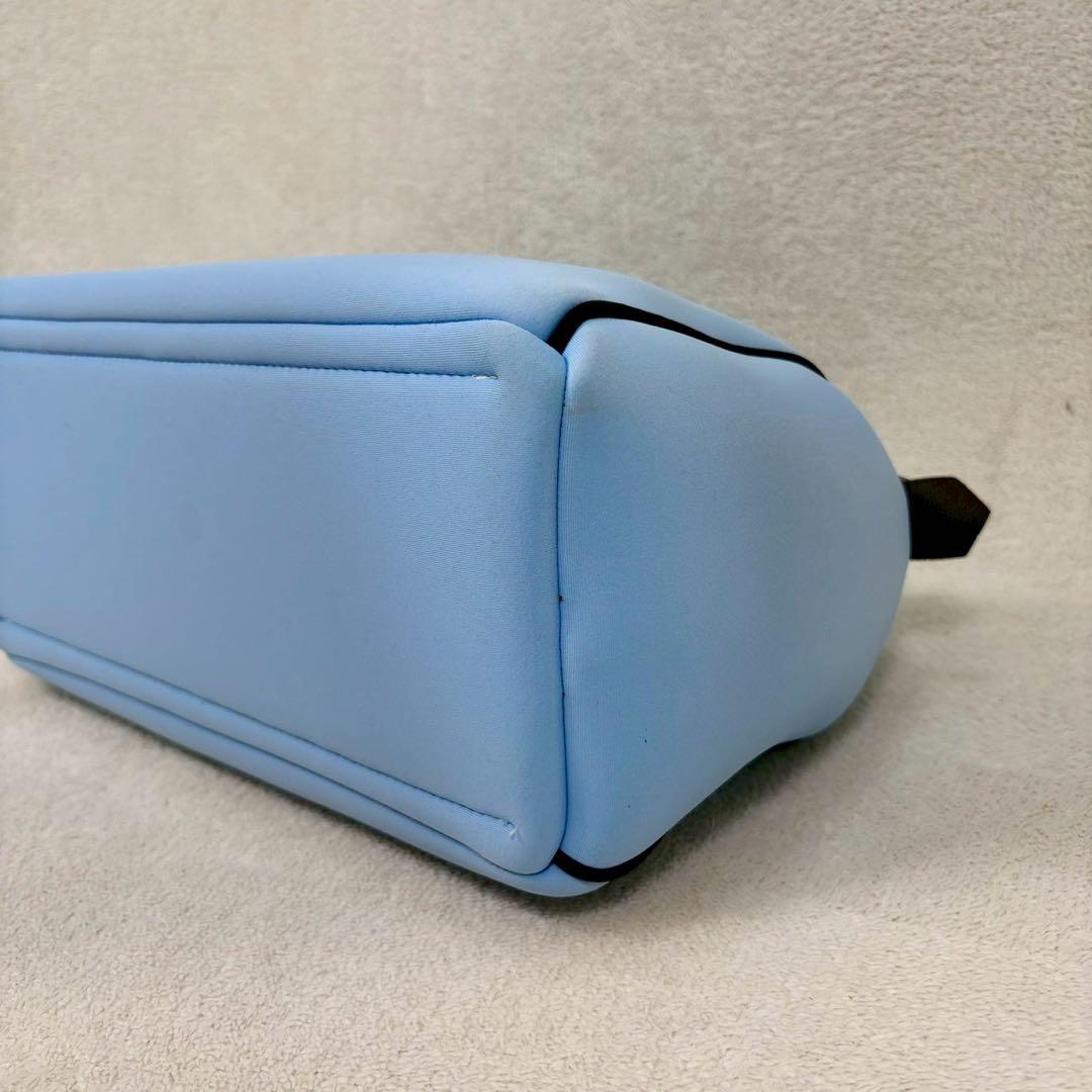 【美品✨】セーブマイバッグ ブルー　ボストンバッグ　2way ショルダーチェーン