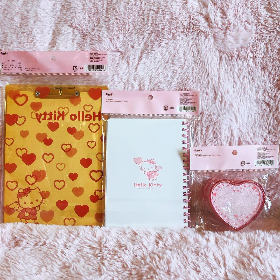 希少レア　ハローキティ　エンジェル　バルーン　レターセット　メモ　平成レトロ