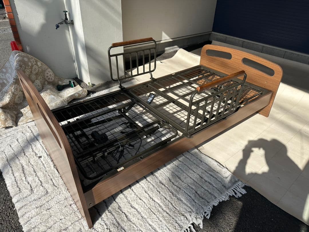 北九州市・福岡市限定 ニトリ 電動シングルベッド マットレス付 3ヶ月保証