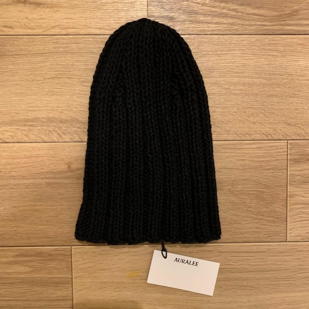 y*r様 AURALEE ウールカシミヤフェルテッドハンドニットキャップ