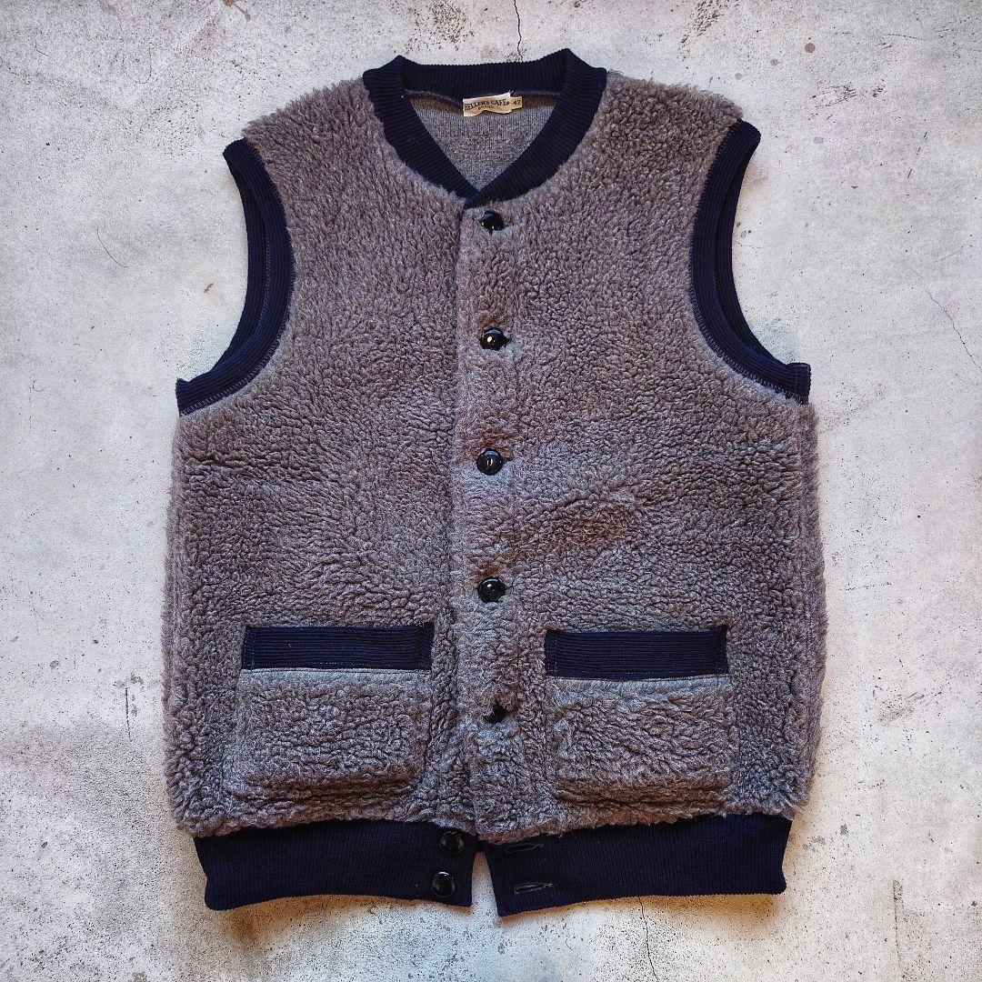 ウエアハウス 希少サイズ 42 XL相当 フリース パイルベスト ヘラーズカフェ
