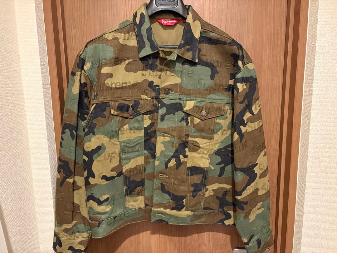 ジャケット・アウター Supreme Jacquard Denim Trucker Jacket