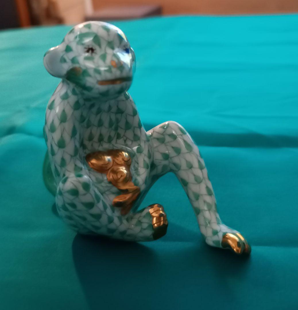 ヘレンド　HEREND　干支シリーズ　猿の置物