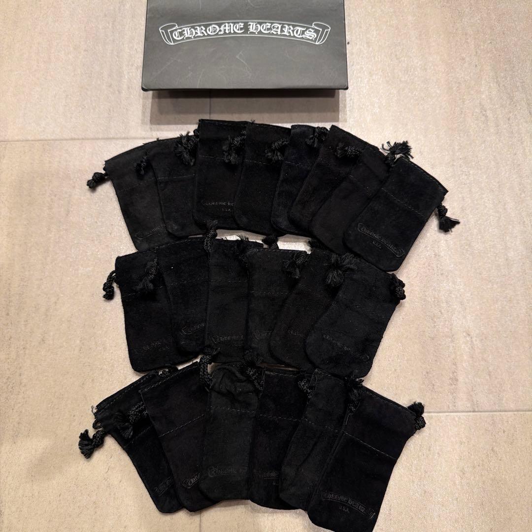 小(4.5x9) クロムハーツ 革袋 巾着 20枚