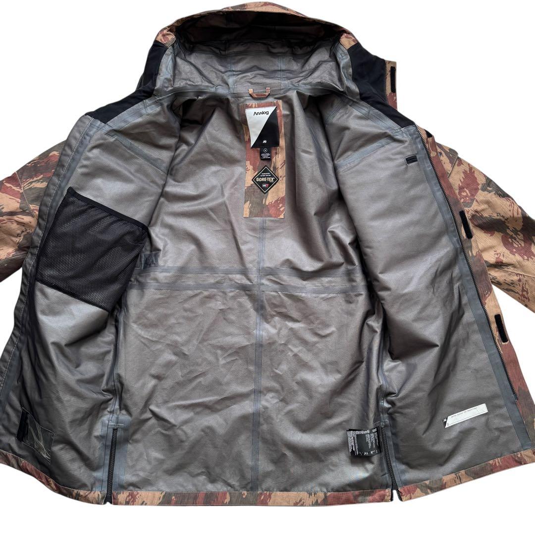 美品　バートン アナログ 3L ゴアテックスJK M カモ