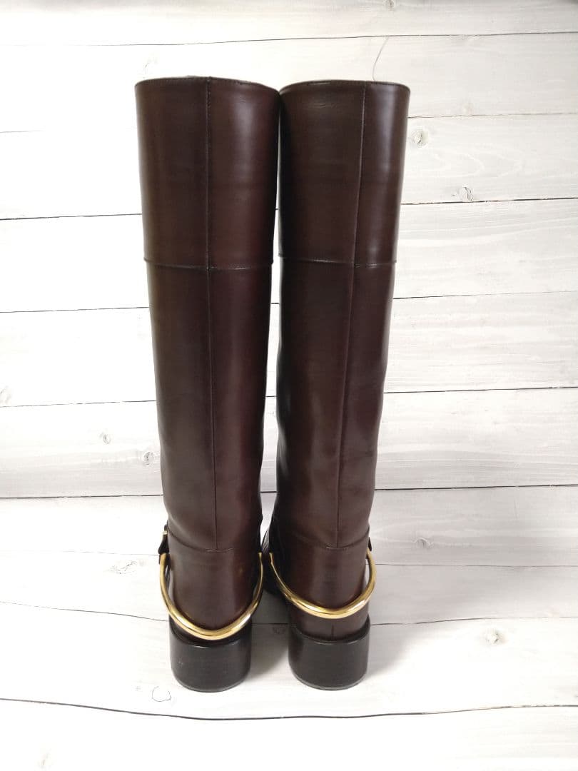 【専用です】サルトル SARTORE バックル ベルト ロングブーツ ブラウン