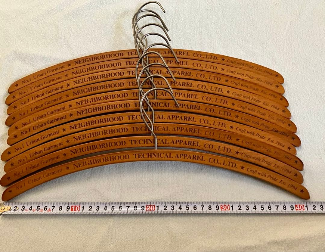 NEIGHBORHOOD 木製ハンガー 10本セット