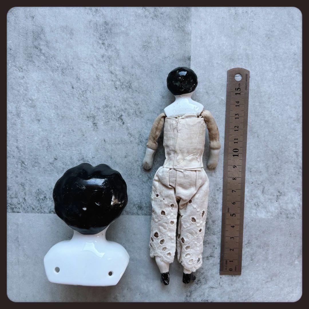 アンティーク　 ジャンクドロワーセット　チャイナヘッドドール　etc