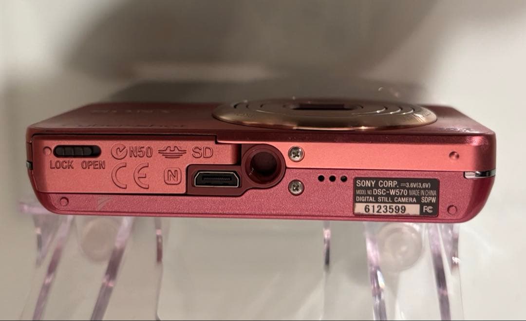 ソニー　SONY Cyber-shot DSC-W570 ピンクローズ