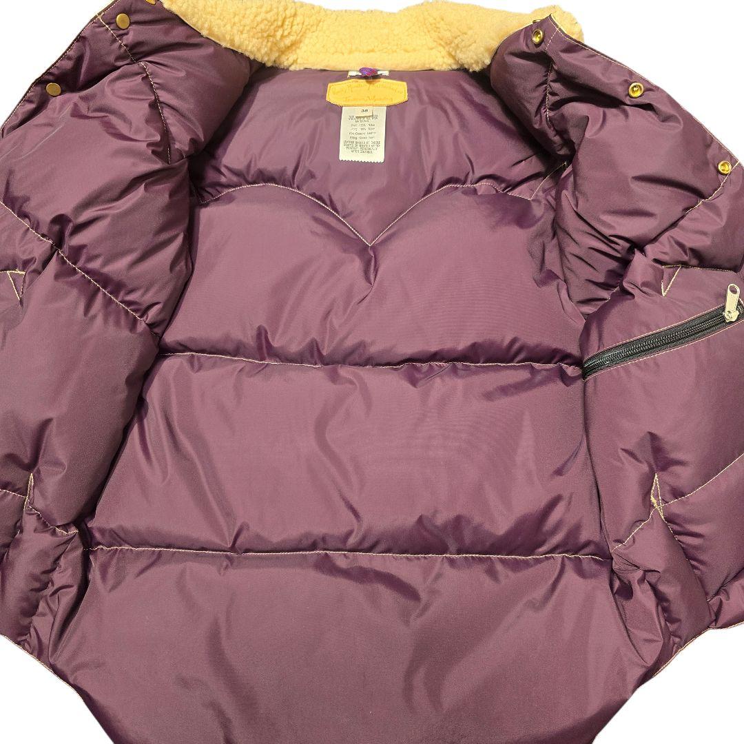 ロッキーマウンテンフェザーベッド ウエアハウス ダウンベスト 馬革 38