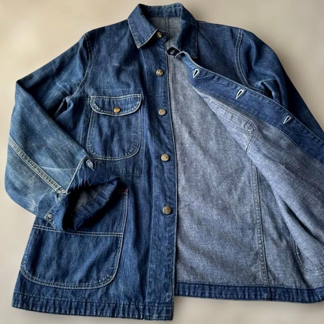 Sanforizedサンフォライズド　カバーオール　ビンテージ　インディゴ