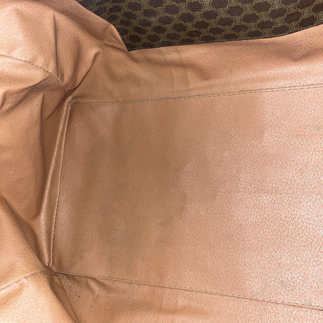 オールド　セリーヌ　トリオンフ　ボストンバッグ　マカダム柄　旅行バッグ　ブラウン