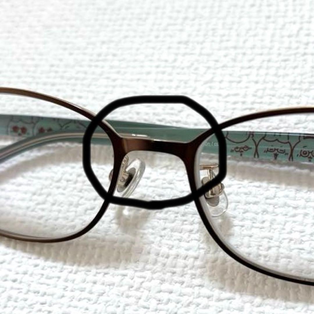 ちいかわ Zoff コラボ第2弾 メガネフレーム ブラウン グリーン