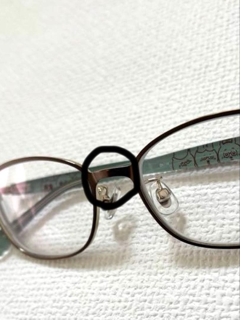 ちいかわ Zoff コラボ第2弾 メガネフレーム ブラウン グリーン