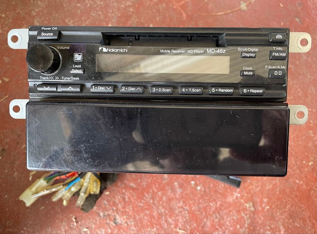 名品ナカミチ ＭＤ-45z！1DINケース&リモコン付き