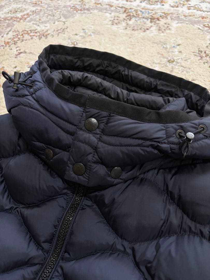 モンクレール モランデレス ダウンジャケット キルティング ネイビー サイズ5