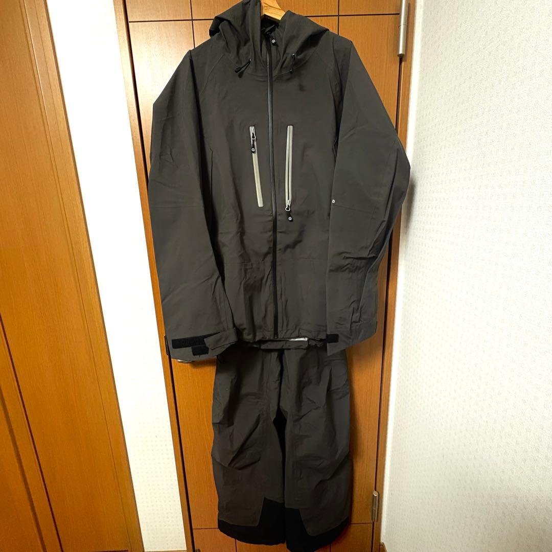 unfudge 24 チャコール スノーボードウェア 上下セット