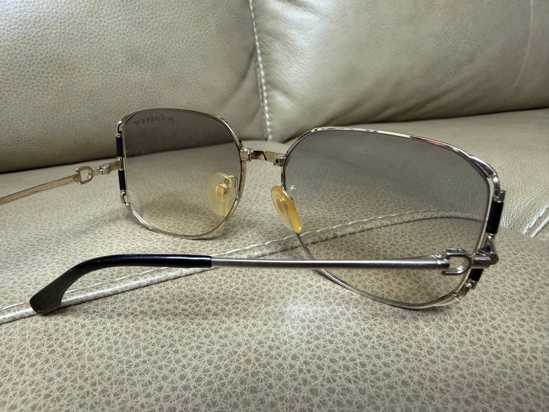 YSL イブサンローラン シルバー キャットアイ サングラス ビンテージ