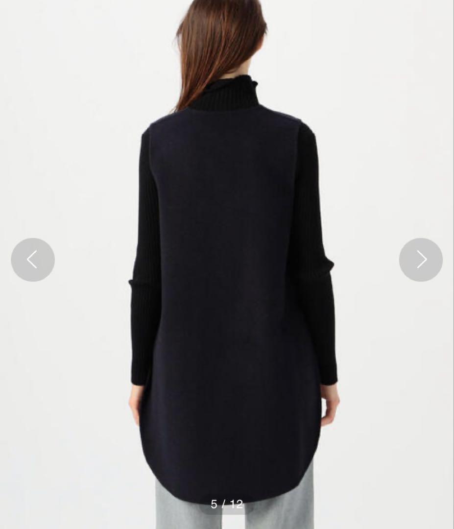 デプレ ライトダブルフェイスシャギー ノーカラージレ