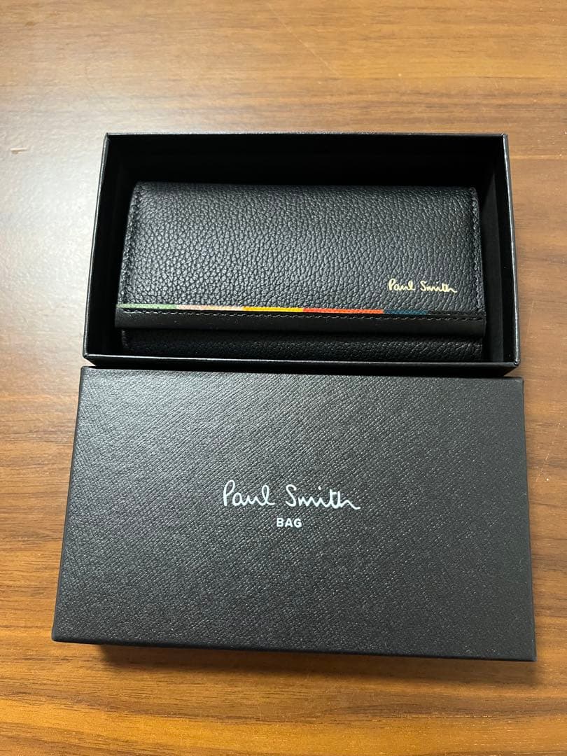 【新品未使用】ポールスミス キーケース/鍵入れ　ブラック