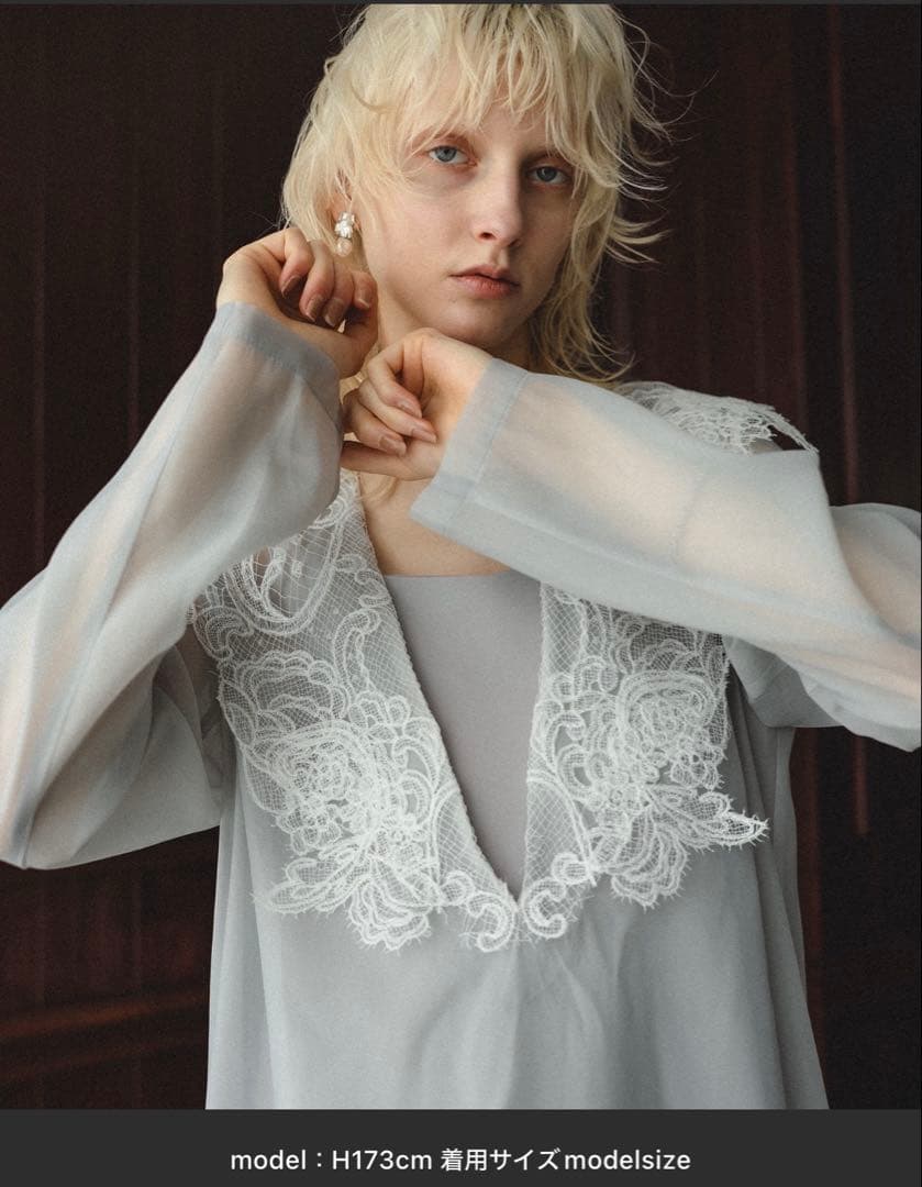 Big collar A-line dress オケージョン　et.UNIVER