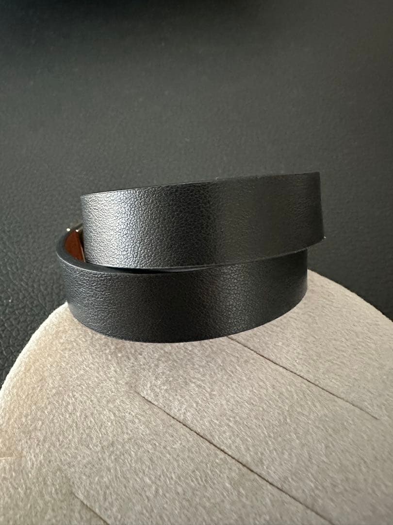 MAISON BOINET メゾンボワネ　レザーバングル　ゴールド金具