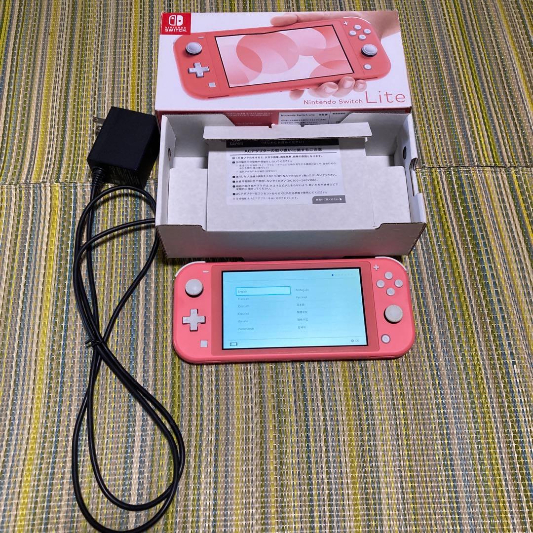 美品 Nintendo Switch Liteコーラル ピンク 本体