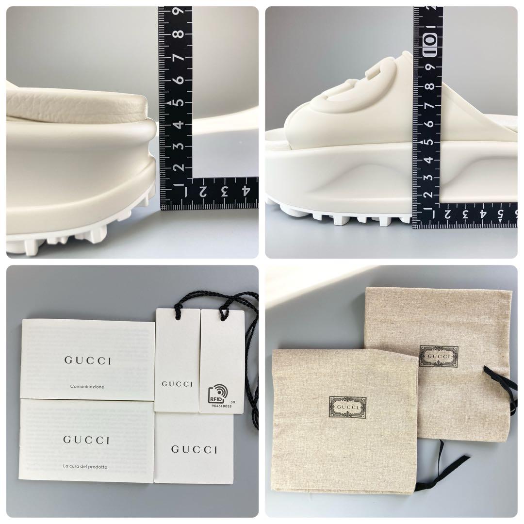 新品未使用 GUCCI グッチ サンダル 厚底 インターロッキング G 23cm