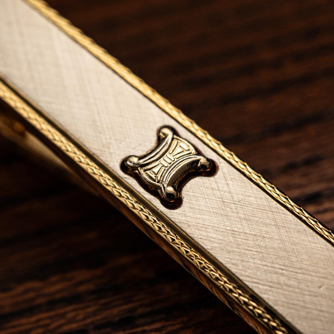 CELINE セリーヌ シルバー925 ネクタイピン マカダム柄