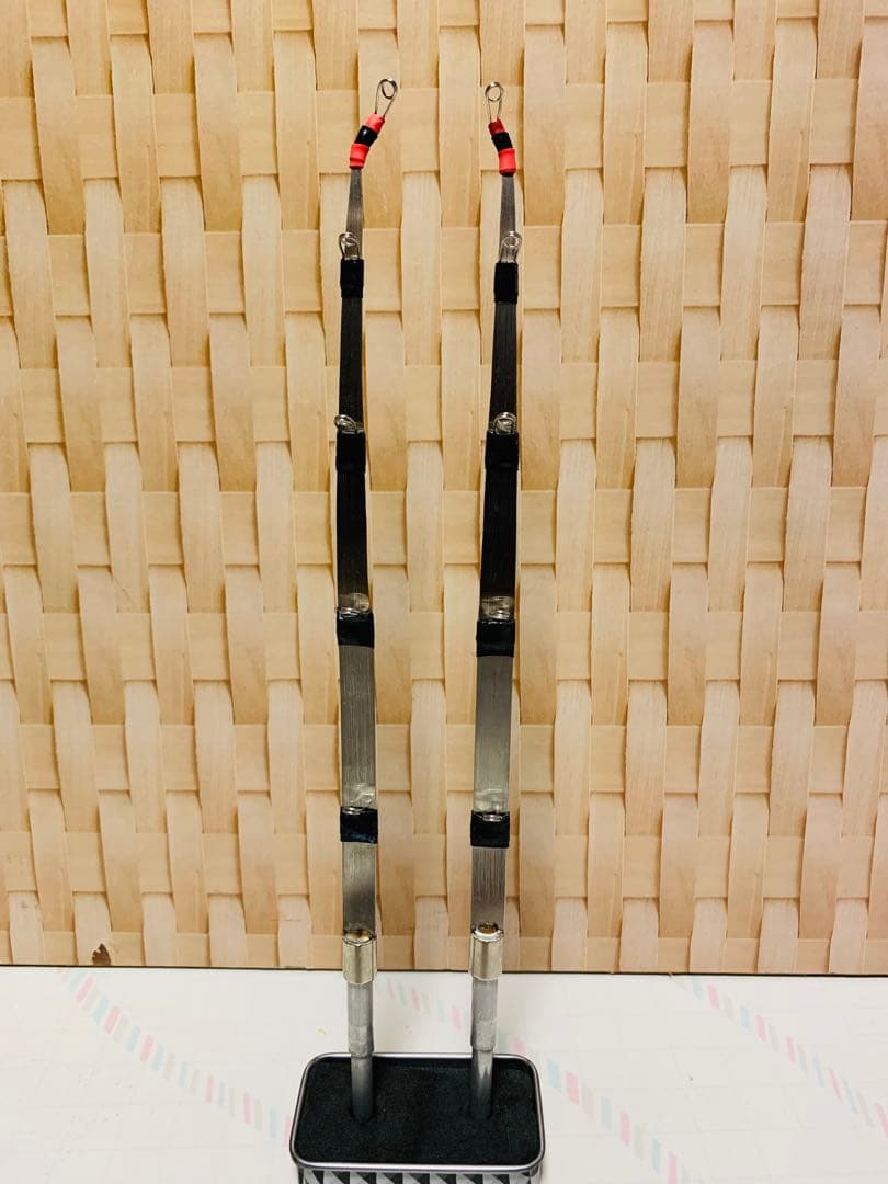 ワカサギステンレス穂先　右手用 左手用2セット　全長約235ミリ