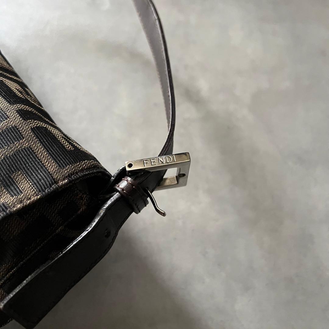 【美品】 フェンディ FENDI ズッカ マンマバケット バッグ ワンショルダー