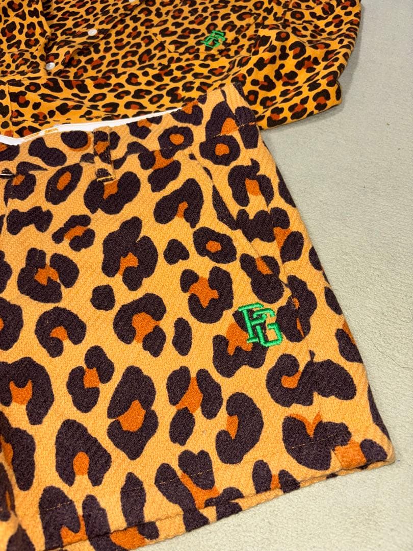 （超美品）パーリーゲイツ、レオパード柄、ヒョウ柄シリーズ、セットアップ、サイズ0