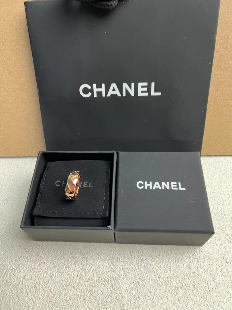 VIP シャネル CHANEL リング ジオメトリックカット 指輪 8号