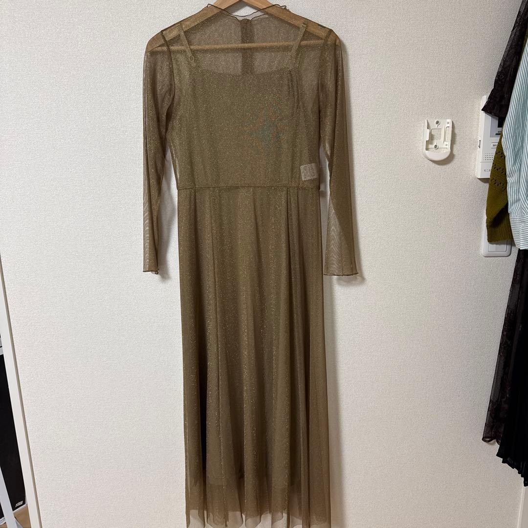 Kaeneラメチュールメロウワンピース