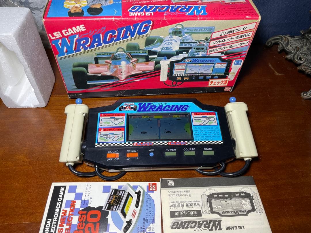 動作確認済み　希少　WRACING ダブルレーシング　LSIゲーム　バンダイ