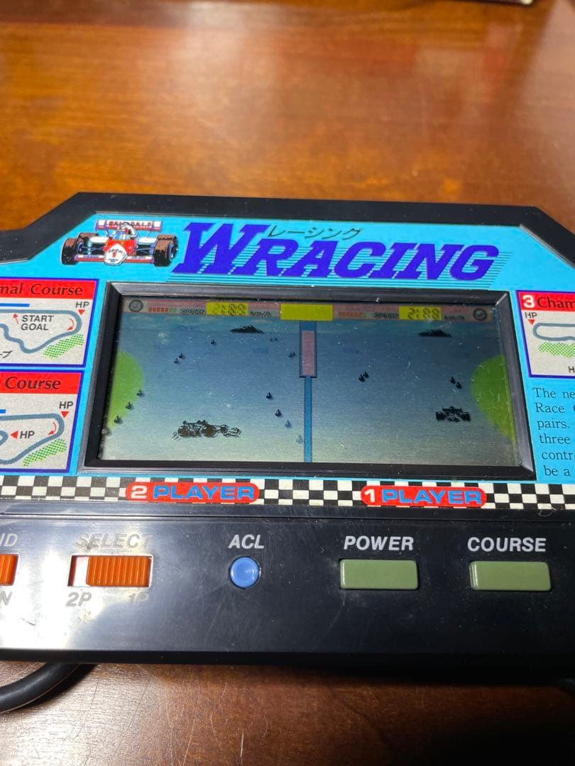 動作確認済み　希少　WRACING ダブルレーシング　LSIゲーム　バンダイ