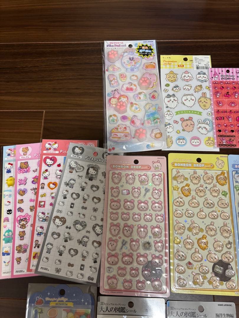 【正規品】ボンボンドロップシール　うるちゅる　ちいかわ　しずくらちゃん　大人図鑑