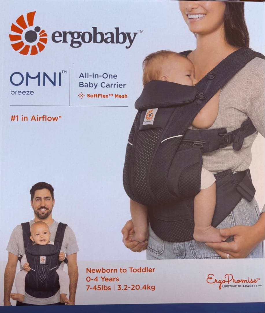 最終価格　正規品　エルゴベビー オムニブリーズ ネイビー360 説明書　箱付