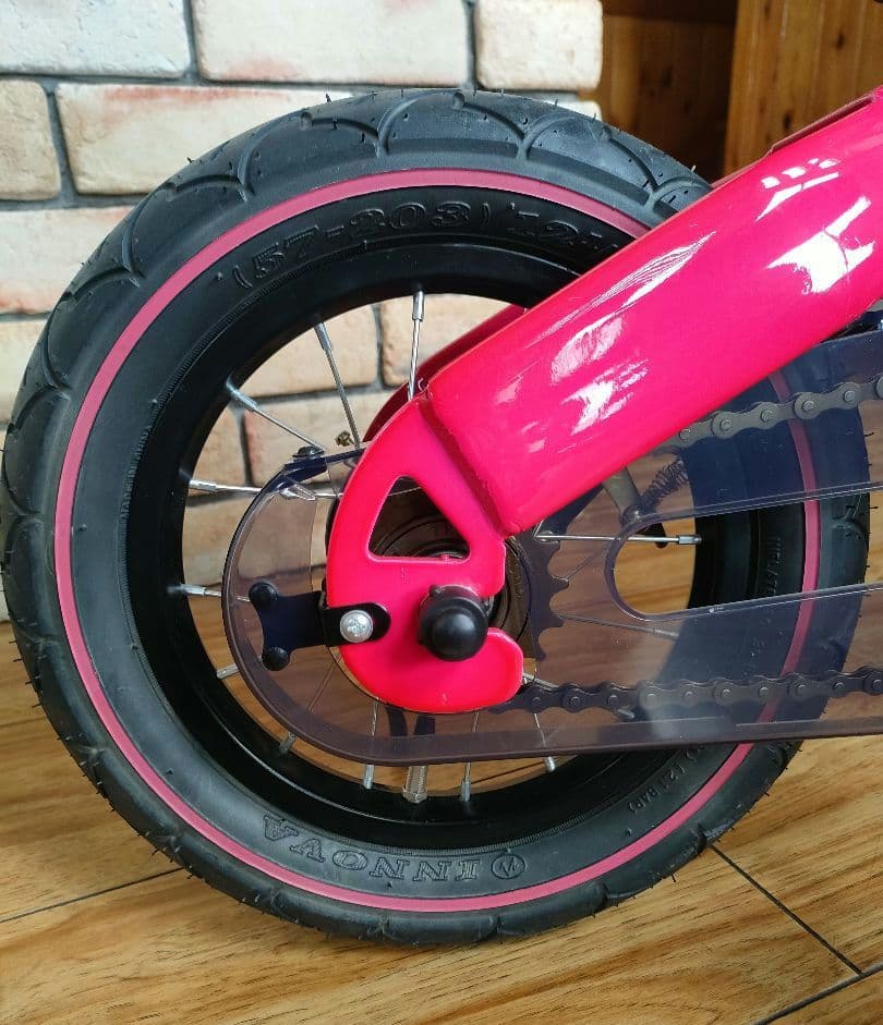 【極美品】へんしんバイク ピンク バランスバイク12インチスタンド付