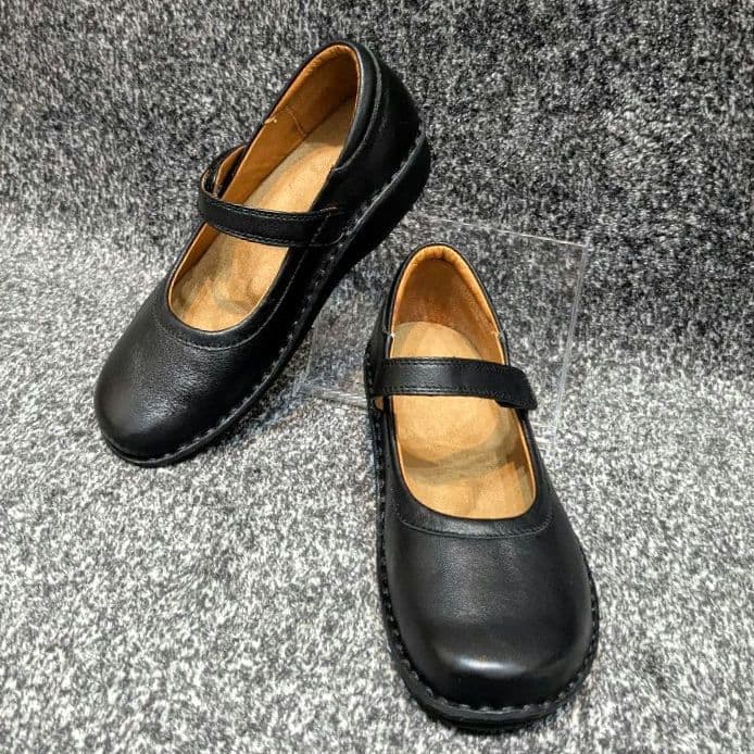 ⭐️美品⭐️　HPS コンフォートシューズ　ストラップ　ブラック　レザー　本革