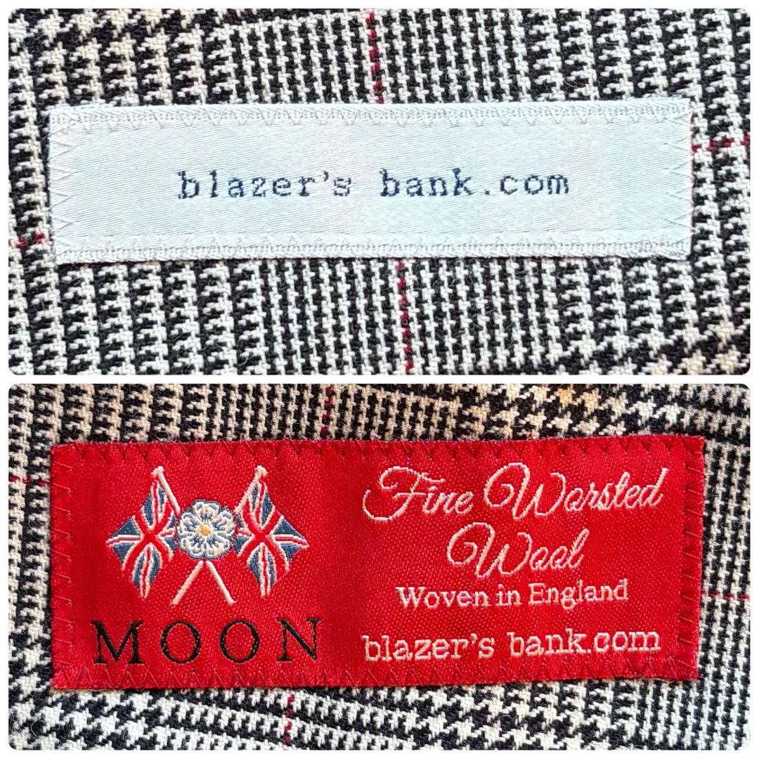 美品 ブレイザーズバンクドットコム セットアップ 英国製生地ムーン グレー M