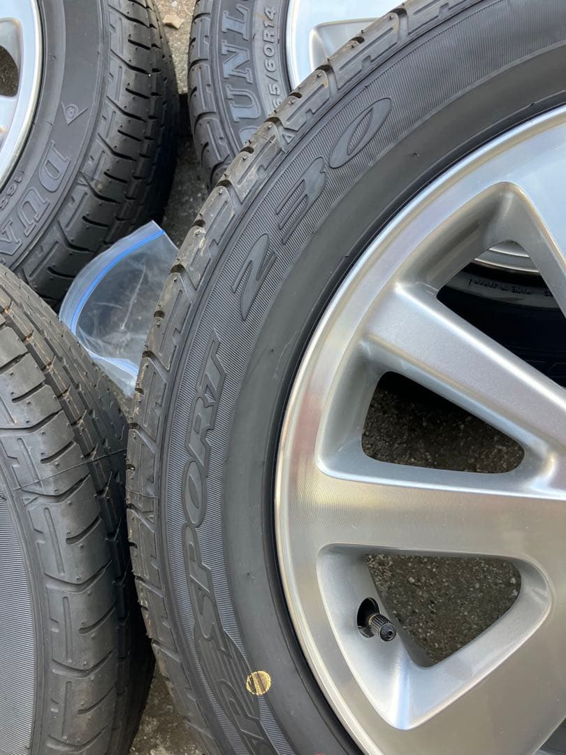 さんにいろく　新車外し　エブリィワゴン純正アルミホイールタイヤ4本セット